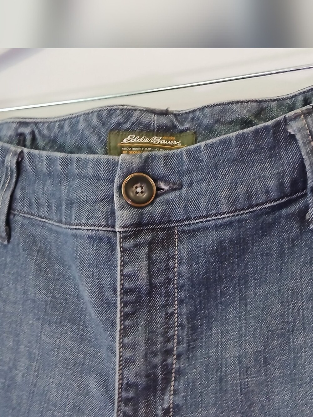 Eddie Bauer Denim Relaxed Jeans Womens 16 - Picture 2 of 7